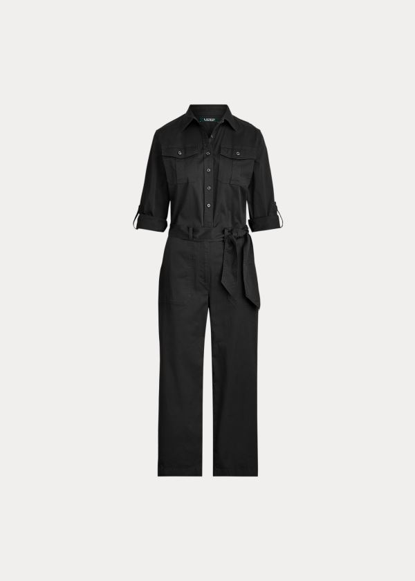 Ralph Lauren Cotton Twill Jumpsuit Dame Danmark (DMYGV4038)